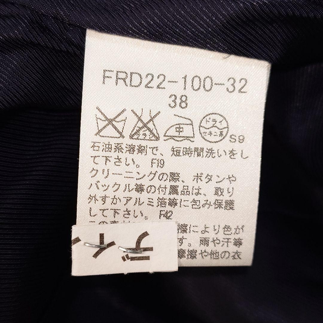 Burberry London Trench Coat Navy Blue Cotton With Buttons Size 38 For Women thumbnail 14