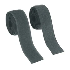 Sew on Hook and Loop Tape, 1 Inch Nylon Fastener Strips 1 Yards (Dark Grey)
