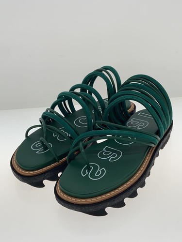 Sacai Sandals 37 Green Shark Sole Lightweight Comfortable Footwear - Picture 2 of 5