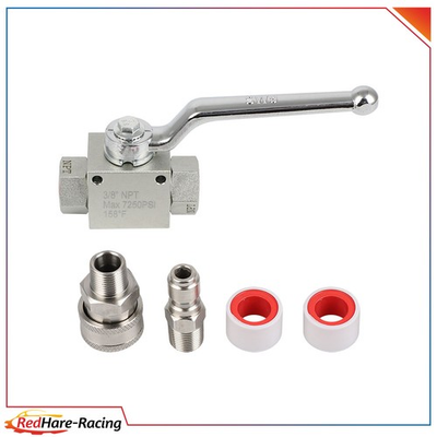 #ad Steel High Pressure Washer Ball Valve Kit for Power Washer Hose 3 8quot; NPT 7250PSI $35.57