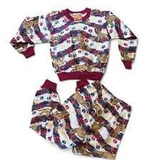 Vintage 90s Lion King Pajama Set Kids 6X NWT Simba Disney Made Canada 100 Cotton