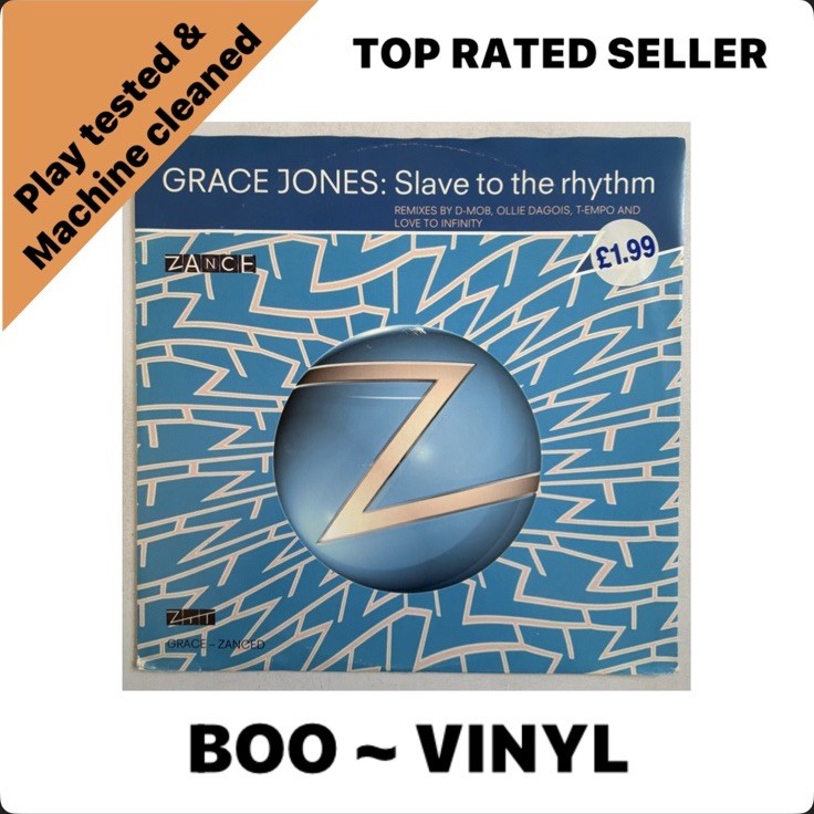 Grace Jones Slave To The Rhythm Ep 12"" Vinyl Record 1994 House Dance VG+