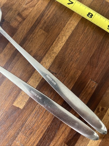 2 Oneida ESSENCE Pattern Glossy 18/10 Stainless DINNER FORKS 7-3/4” Indonesia - Picture 8 of 13