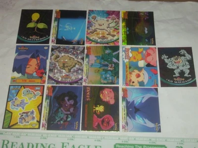 13 Topps 1999 Pokémon trading cards 3 holograph, Sticker, Base Set - Image 1 of 4
