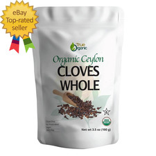 Ceylon Cloves Whole 3.5 Ounces Premium Quality USDA Organic Kosher Certified
