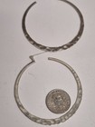 Silpada Sterling Silver Hammered Hoop Earrings  P1287 HTF RARE — photo 5