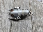 Vintage Heddon Tiny Crazy Crawler FISHING LURE Grey Silver Black Stripes  — photo 7