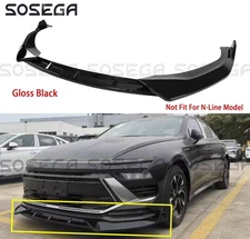 For Hyundai Sonata SE SEL 24-2026 KDM Style Gloss Black Front Bumper Lip Spoiler