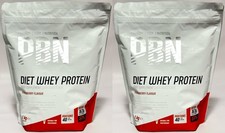 PBN Diet Whey Protein Strawberry 2kg | 2 x 1kg Whey Powder Bulk 80 Servings 15.00 per kilo