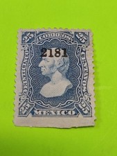 Mexico 1874 Miguel Hidalgo , Zacatecas 2181,Sc #120Used .Blue (25-02_4)