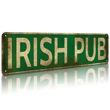 Irish Pub Tin Sign, Aluminum Slim Tin Sign Street Funny Metal Sign Wall Decor...