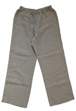 Reformation Olina Linen Pant Oatmeal XS PETITE, Excellent Condition