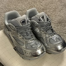 Bottega Veneta Silver Gray Low Top Athletic S...