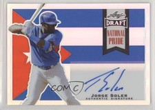 2014 Leaf Metal Draft National Pride Silver Prismatic Jorge Soler Auto 0s3