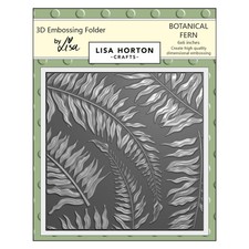 Lisa Horton Crafts Embossing Folder-Botanic Fern