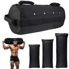 Workout Sandbag, Adjustable Weight Training Fitness Sand Bags with Multiple H...