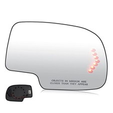 Passenger Right Side Heated Mirror Glass for 2003-2006 Chevy Silverado