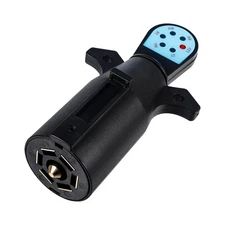 Trailer Light Tester, 7 Pin Trailer Plug Testerwith Red LED, 7 Way Trailer Pl...