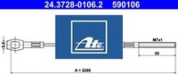 ATE 24.3728-0106.2 Seilzug FüR KupplungsbetäTigung Kupplungszug Seilzug