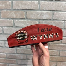 Vintage Oil Wynn's Friction Proofing Gas Station Attendants Hat/Cap