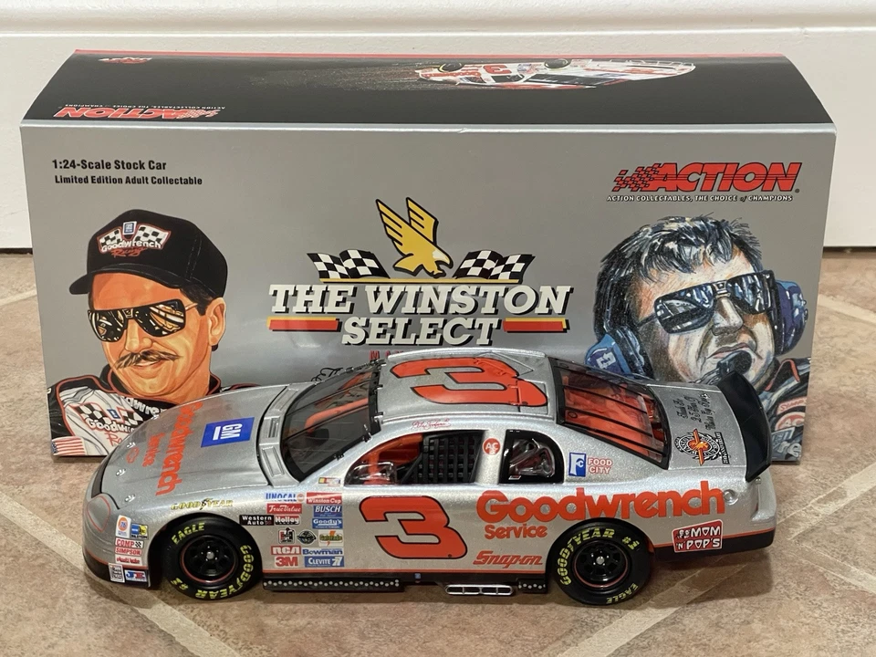 Dale Earnhardt GM Goodwrench 1995 plata Winston Monte Carlo NASCAR acción 1/24 Foto 3 de 4