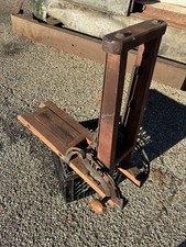 Antique/VTG Unknown Beam Drill Auger for Timber Framing Cast Iron - WORKING Barn