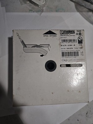 Phoenix Contact 3201576 Ferrule 0,75 mm² Parte Isolata Bianca 1000 Pezzi