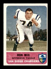 1962 Fleer #82 Ron Mix   VGEX X3689872