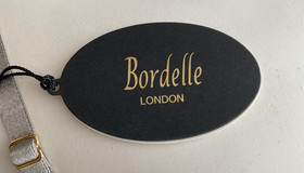 BORDELLE ALTA SUSPENDER GARTER BELT PLATINUM SZ LARGE LARGE FETISH NEW WITH TAGS