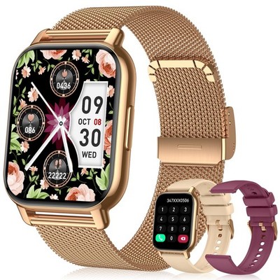 Smart Watch for Women(3 Bands), Smartwatch Fitness Tracker with Bluetooth Cal...
