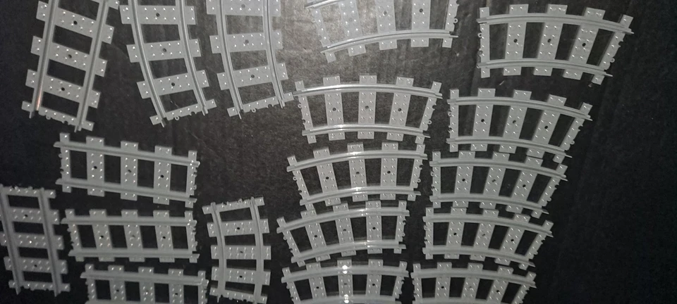 Autêntico Lego 27 peças trilho de trem  - Imagem 4 de 4