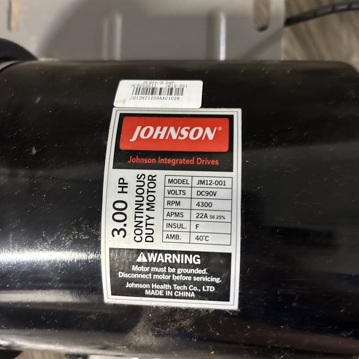 AFG 5.1AT Treadmill DC Drive Motor JM12-001 (MP276) 3 HP #2W3 | eBay