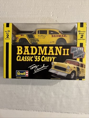 DIECAST SEALED MODEL KIT REVELL BADMAN II TOM DANIEL CLASSIC '55 CHEVY 1:25 NEW.