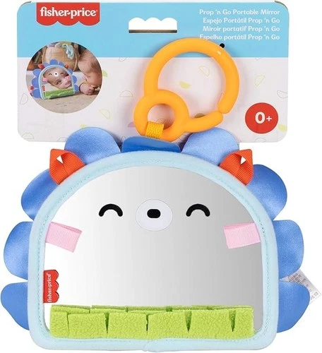 Fisher-Price Baby Toy Prop n Go Portable Mirror Tummy Time Activity Sensory Play - Picture 1 of 6