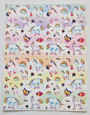 VTG Lisa Frank Sticker Sheet Complete Rare  S669 Unicorns and butterflies