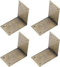 Antique Bronze Corner Brackets Brass Brace 2.36"x1.57"x0.04" Box Right Angle ...