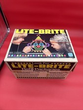 LITE BRITE Hasbro Vintage 1981 With Original Box, Pegs  Picture Sheets Box