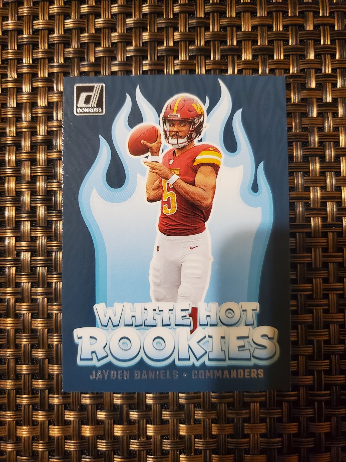 Jayden Daniels 2024 Donruss White Hot Rookies Card #WH8.