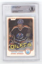 KEVIN LOWE OILERS SIGNED 81/82 OPC ROOKIE CARD #117 BAS BGS AUTO AUTOGRAPH Q3566