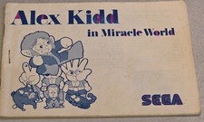 Manual Only Alex Kidd IN Miracle World Sega Master System