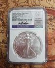 2022 W Silver Eagle NGC MS70 1st Day Of Issue Struck At W Point GAUDIOSO TP-0652
