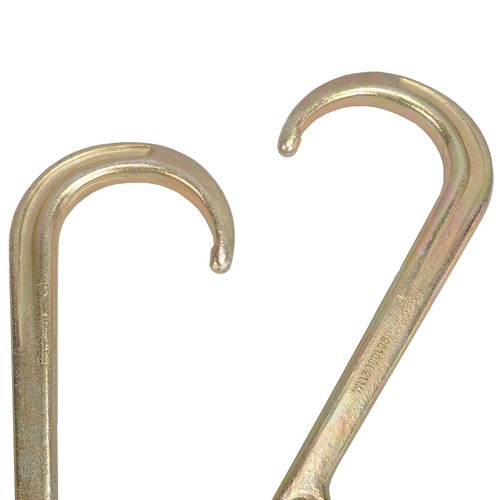 5/16" X 10' G70 Transport Tow Chain J Hook Shank w/ Grab Hook For Flatbed Truck - Afbeelding 7 van 10