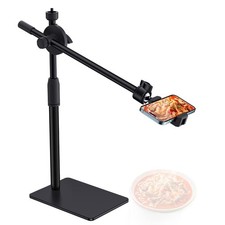 HVAYING Overhead Phone and Camera Mount Stand for YouTube Live Video Black