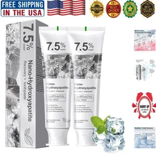 Nano Hydroxyapatite Toothpaste 120g - Dual Pack for Strong Enamel & Fresh Breath