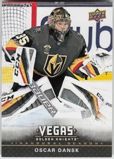 Oscar Dansk Base Upper Deck Vegas Golden Knights Inaugural Season 29 NM