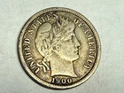 1900 BARBER silver U.S. dime. Nice original choice VF-XF. #q1
