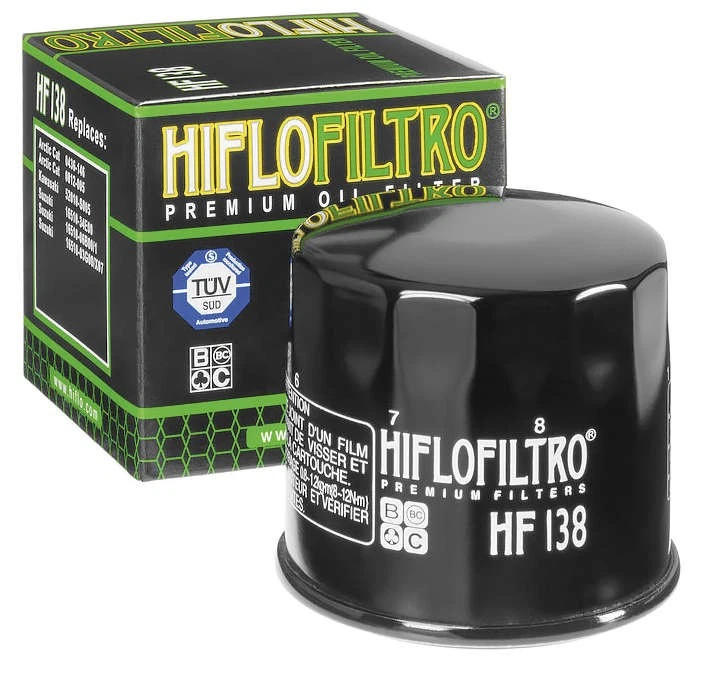 HF138 Oil Filter - Black - 10 Pack For 86-17 Aprilia Suzuki Kymco Arctic Cat - Image 4 of 4