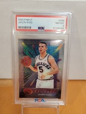 1994 TOPPS FINEST W/O COATING #286 JASON KIDD ROOKIE RC PSA 8