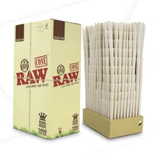 RAW Organic Hem p Cones King Size Bulk Box - 1400 Count