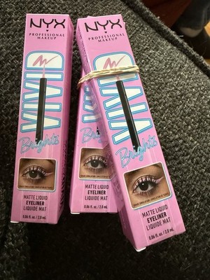 LOT OF 3 NEW NYX Vivid Brights Colored Liquid Eyeliner  Matte Liquid SNEAKY PINK